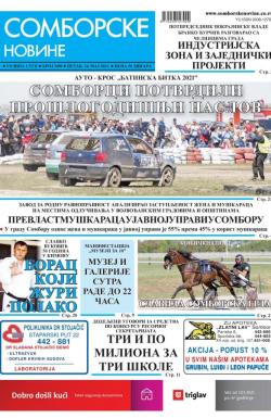 Somborske novine - broj 3490, 14. maj 2021.