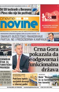 Dnevne novine - broj 2659, 17. apr 2020.