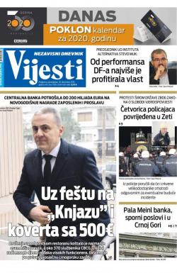 Vijesti - broj 7808, 30. dec 2019.