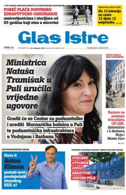 Glas Istre - broj 290, 20. okt 2020.