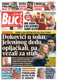 Blic - broj 7703, 27. jul 2018.