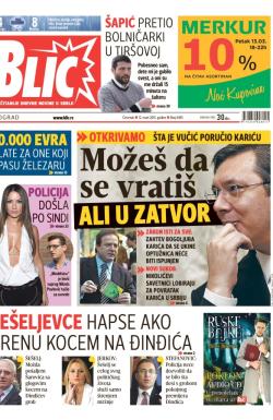 Blic - broj 6493, 12. mar 2015.