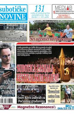 Nove Subotičke novine - broj 381, 26. jul 2024.