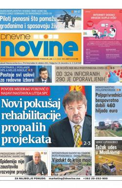 Dnevne novine - broj 2677, 11. maj 2020.