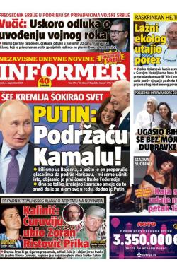 Informer - broj 3772, 6. sep 2024.