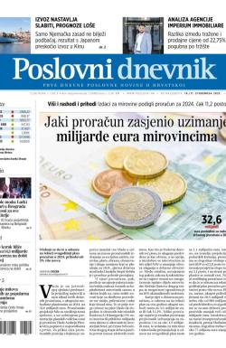 Poslovni Dnevnik - broj 4963, 10. nov 2023.