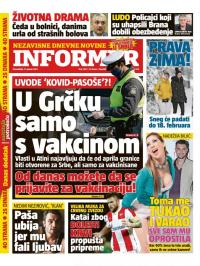 Informer - broj 2651, 11. jan 2021.