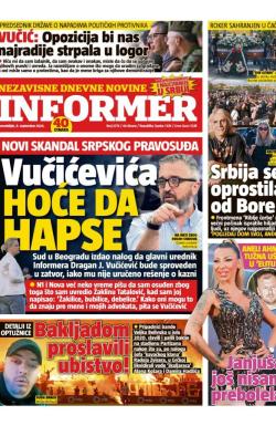 Informer - broj 3774, 9. sep 2024.