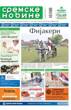 Sremske Novine - broj 2833, 17. jun 2015.