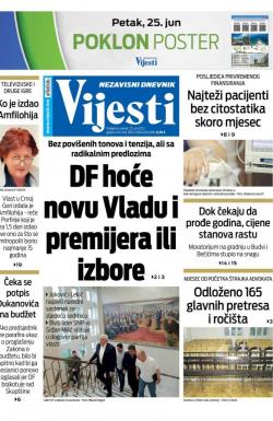 Vijesti - broj 8336, 25. jun 2021.