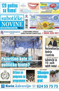 Nove Subotičke novine - broj 24, 14. jun 2013.