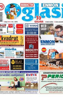 Novosti oglasi - broj 1555, 16. jan 2019.