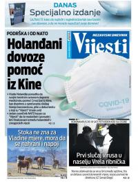 Vijesti - broj 7900, 3. apr 2020.