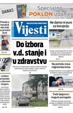 Vijesti - broj 7866, 29. feb 2020.