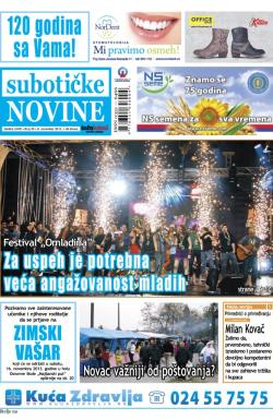 Nove Subotičke novine - broj 45, 8. nov 2013.