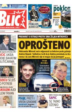 Blic - broj 6454, 31. jan 2015.