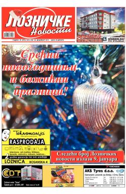 Lozničke novosti - broj 354-355, 26. dec 2014.