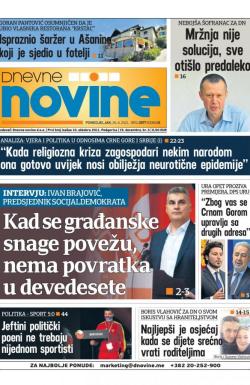 Dnevne novine - broj 2973, 26. apr 2021.