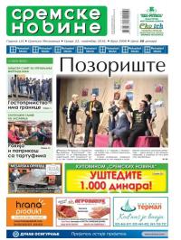 Sremske Novine - broj 2908, 23. nov 2016.