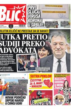 Blic - broj 8278, 7. mar 2020.