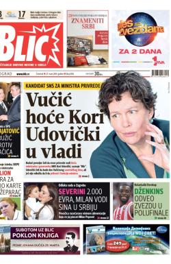 Blic - broj 6150, 27. mar 2014.