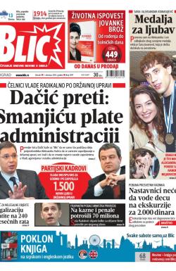 Blic - broj 5977, 1. okt 2013.