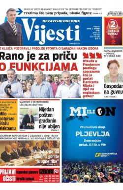 Vijesti - broj 6661, 7. okt 2016.