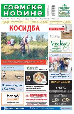 Sremske Novine - broj 3309, 31. jul 2024.