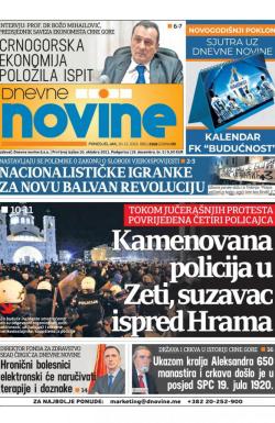 Dnevne novine - broj 2568, 30. dec 2019.