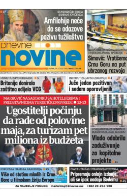 Dnevne novine - broj 2664, 24. apr 2020.