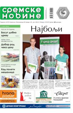 Sremske Novine - broj 2732, 10. jul 2013.