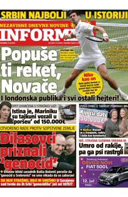 Informer - broj 2805, 12. jul 2021.