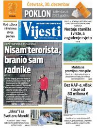 Vijesti - broj 8522, 29. dec 2021.