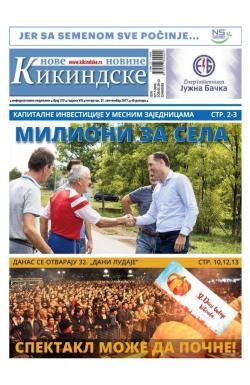 Nove kikindske novine - broj 373, 21. sep 2017.