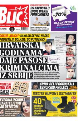 Blic - broj 8184, 29. nov 2019.