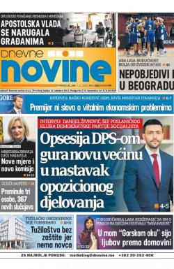 Dnevne novine - broj 2856, 7. dec 2020.