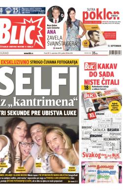 Blic - broj 6316, 12. sep 2014.