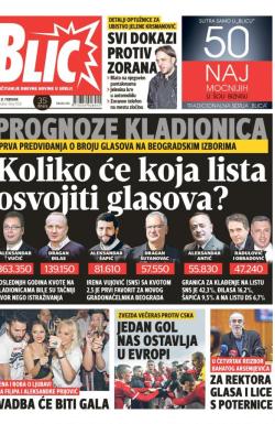 Blic - broj 7550, 21. feb 2018.