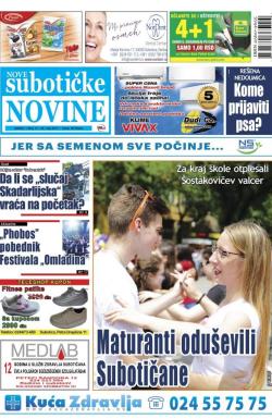 Nove Subotičke novine - broj 21, 26. maj 2017.