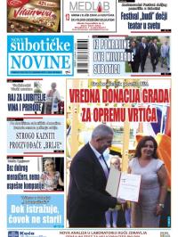 Nove Subotičke novine - broj 134, 27. sep 2019.