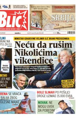 Blic - broj 6087, 22. jan 2014.