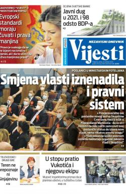 Vijesti - broj 8098, 23. okt 2020.