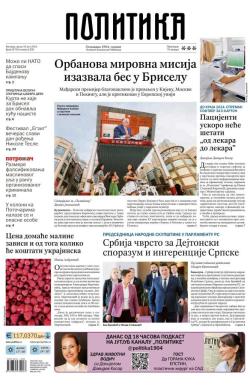 Politika - broj 39730, 10. jul 2024.