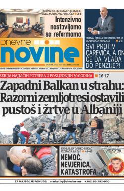 Dnevne novine - broj 2540, 27. nov 2019.