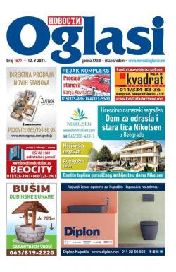 Novosti oglasi - broj 1671, 12. maj 2021.