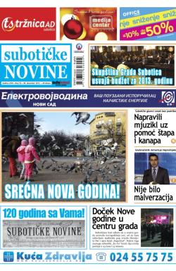 Nove Subotičke novine - broj 52, 28. dec 2012.