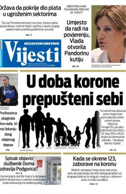 Vijesti - broj 7905, 8. apr 2020.