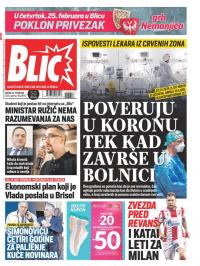 Blic - broj 8617, 24. feb 2021.