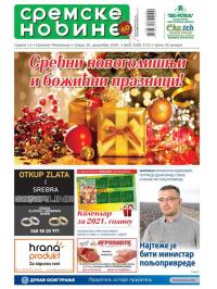 Sremske Novine - broj 3122-3123, 30. dec 2020.