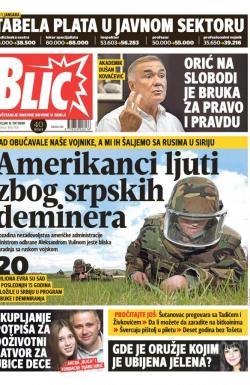 Blic - broj 7426, 16. okt 2017.